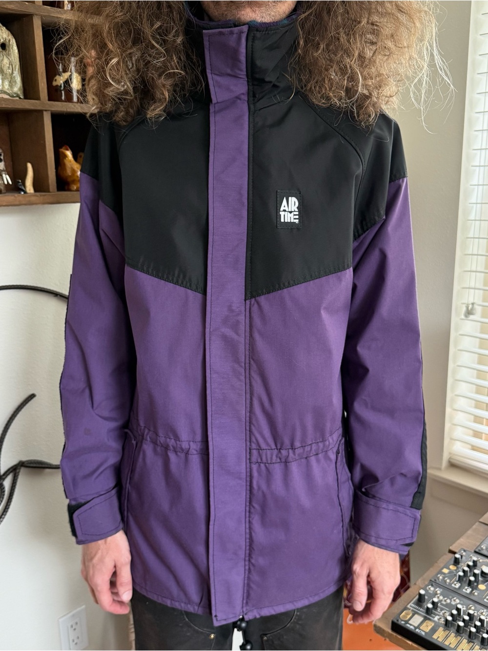 Vintage 80s 90s Colorblock Nylon Ski Jacket Streetwear Gorpcore ~ Size Large